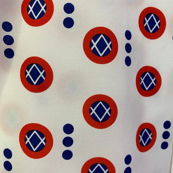 PYKETTES Blouse Top Med/LG Vintage Button Down Novelty 4th of July Retro 70's - Picture 7 of 10